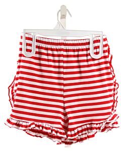 HANNAH KATE  RED  STRIPED  SHORTS WITH RUFFLE