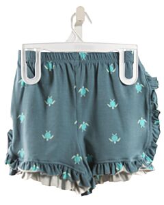 HANNAH KATE  BLUE    SHORTS WITH RUFFLE