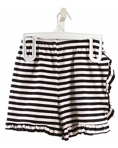 HANNAH KATE  BLACK  STRIPED  SHORTS WITH RUFFLE