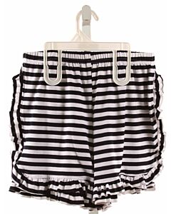 HANNAH KATE  BLACK  STRIPED  SHORTS WITH RUFFLE