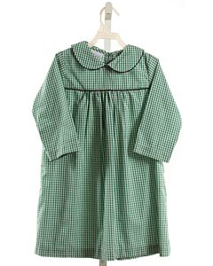 LITTLE ENGLISH  GREEN  GINGHAM  DRESS