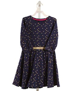 MINI BODEN  NAVY   PRINTED DESIGN KNIT DRESS