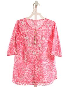LILLY PULITZER  HOT PINK   EMBROIDERED COVER UP