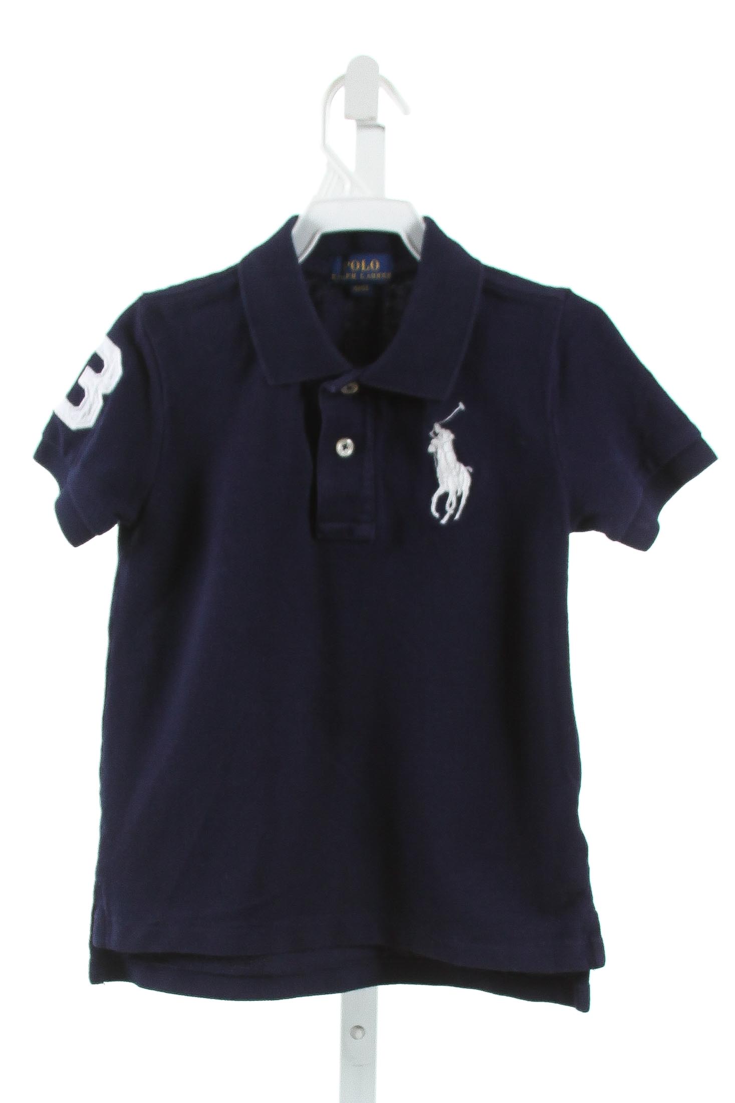 トップス ANATOMICA 18SS Knit Polo-Navy/3 POLO BY RALPH LAUREN NAVY EMBROIDERED KNIT SS SHIRT